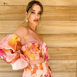 NWT Asos Luxe Longline Underwire Chiffon Top